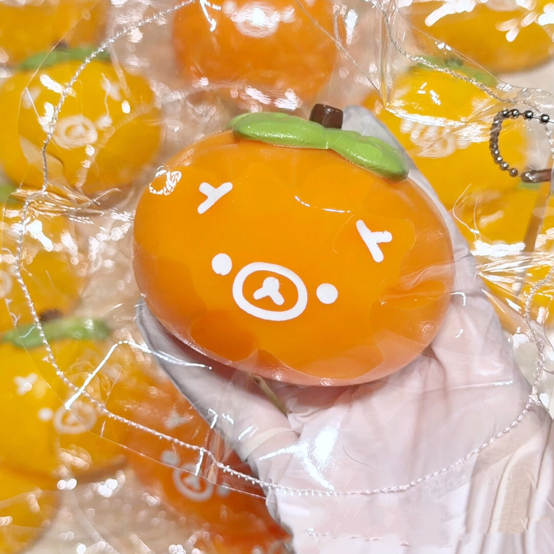The Rilakkuma Pantry Squishy Food Fruit Keychain Collection