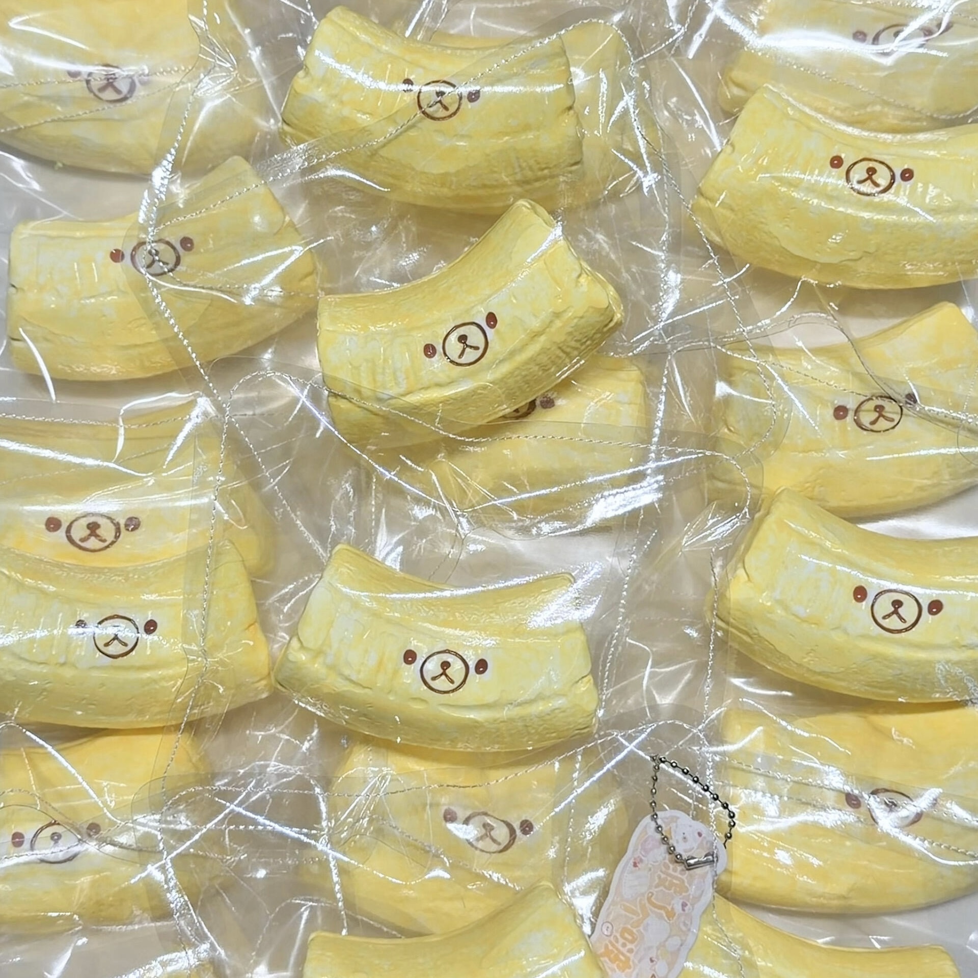 The Rilakkuma Pantry Squishy Food Fruit Keychain Collection