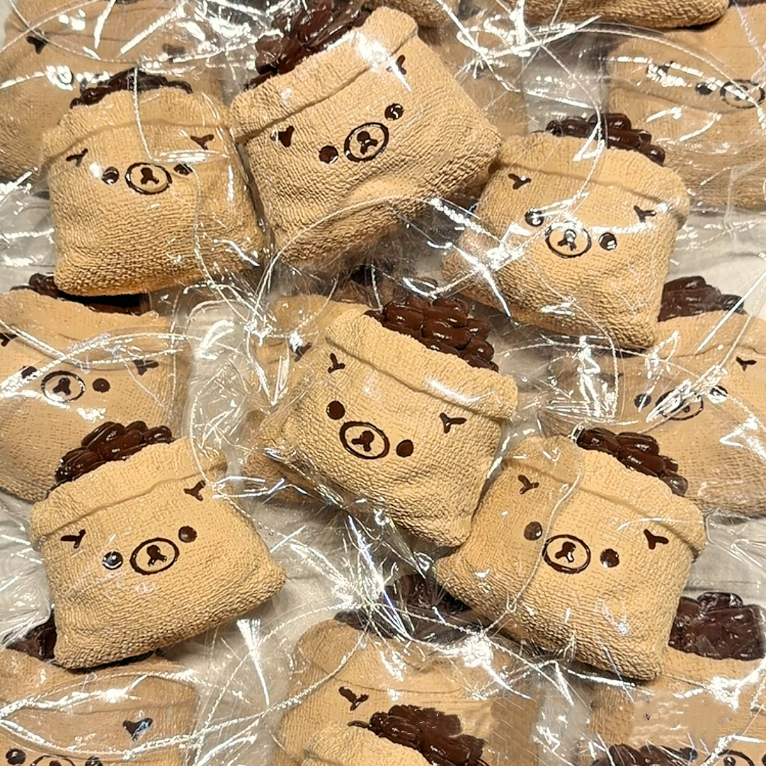 The Rilakkuma Pantry Squishy Food Fruit Keychain Collection