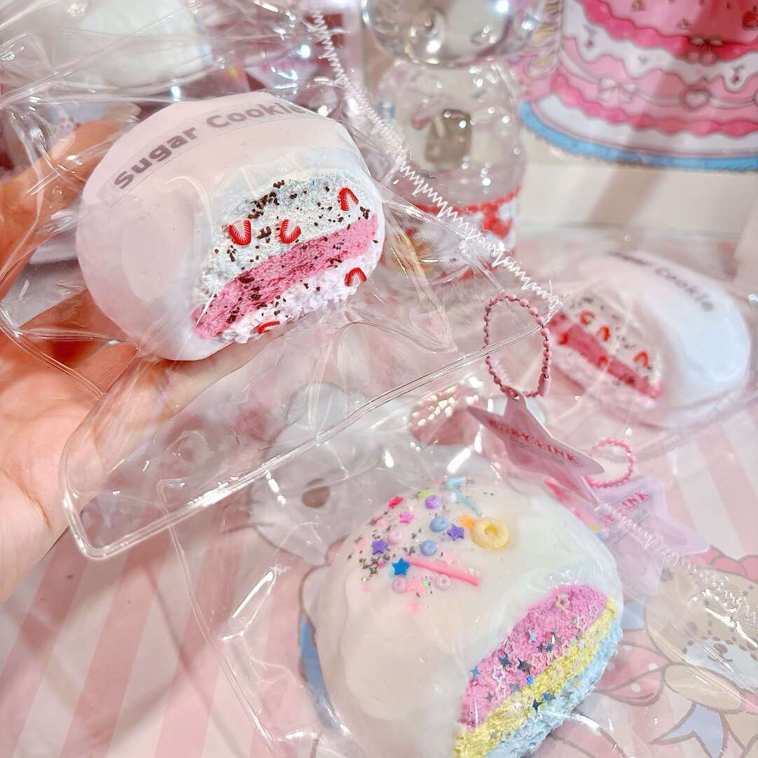 Pink Cream Strawberry Dessert Series — Slow Rising Squeezies Squishy Toys