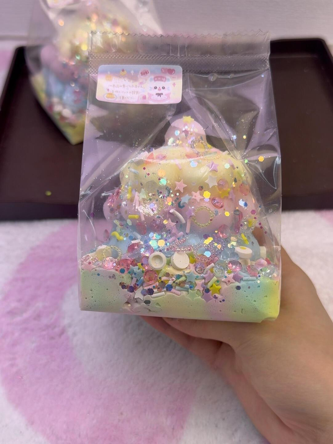 Crispy Stress Ball Fidget Squishy Toy --- Birthday Cake Series