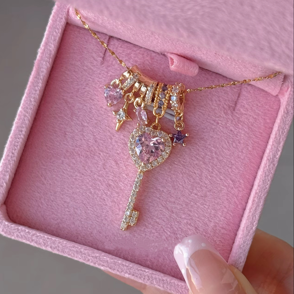 Love Letter Key Handmade Name Letter Necklace