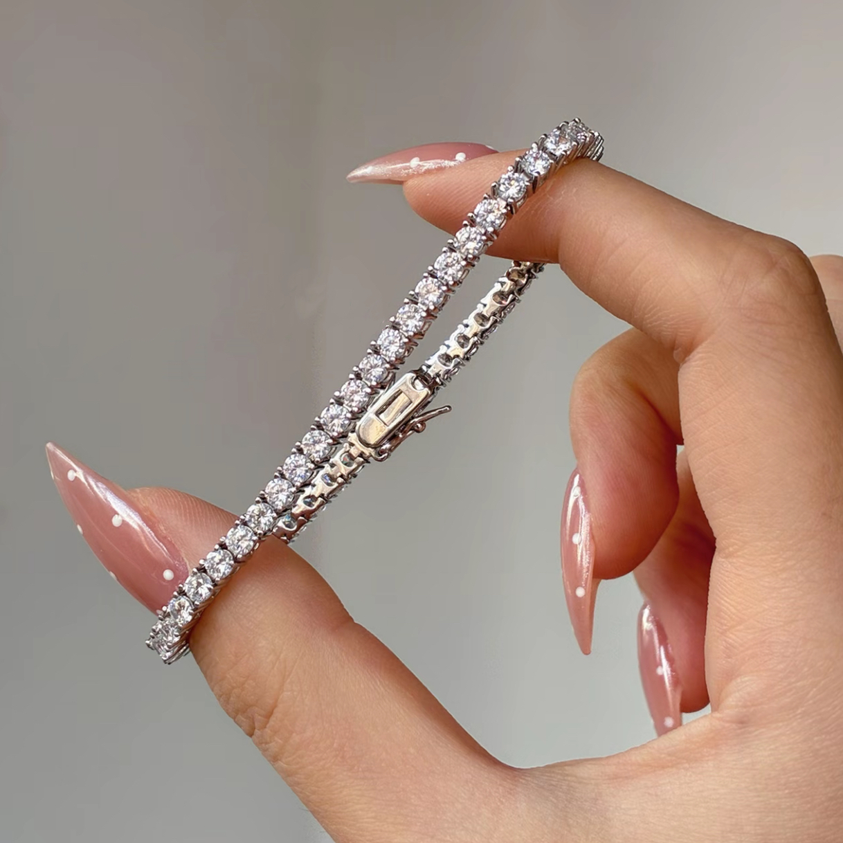 Classic Tennis Full Rhinestone Bracelet