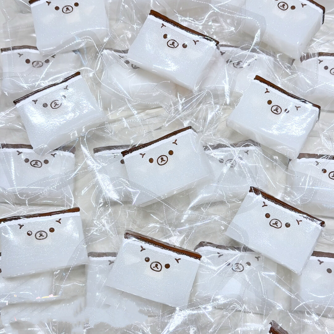 The Rilakkuma Pantry Squishy Food Fruit Keychain Collection