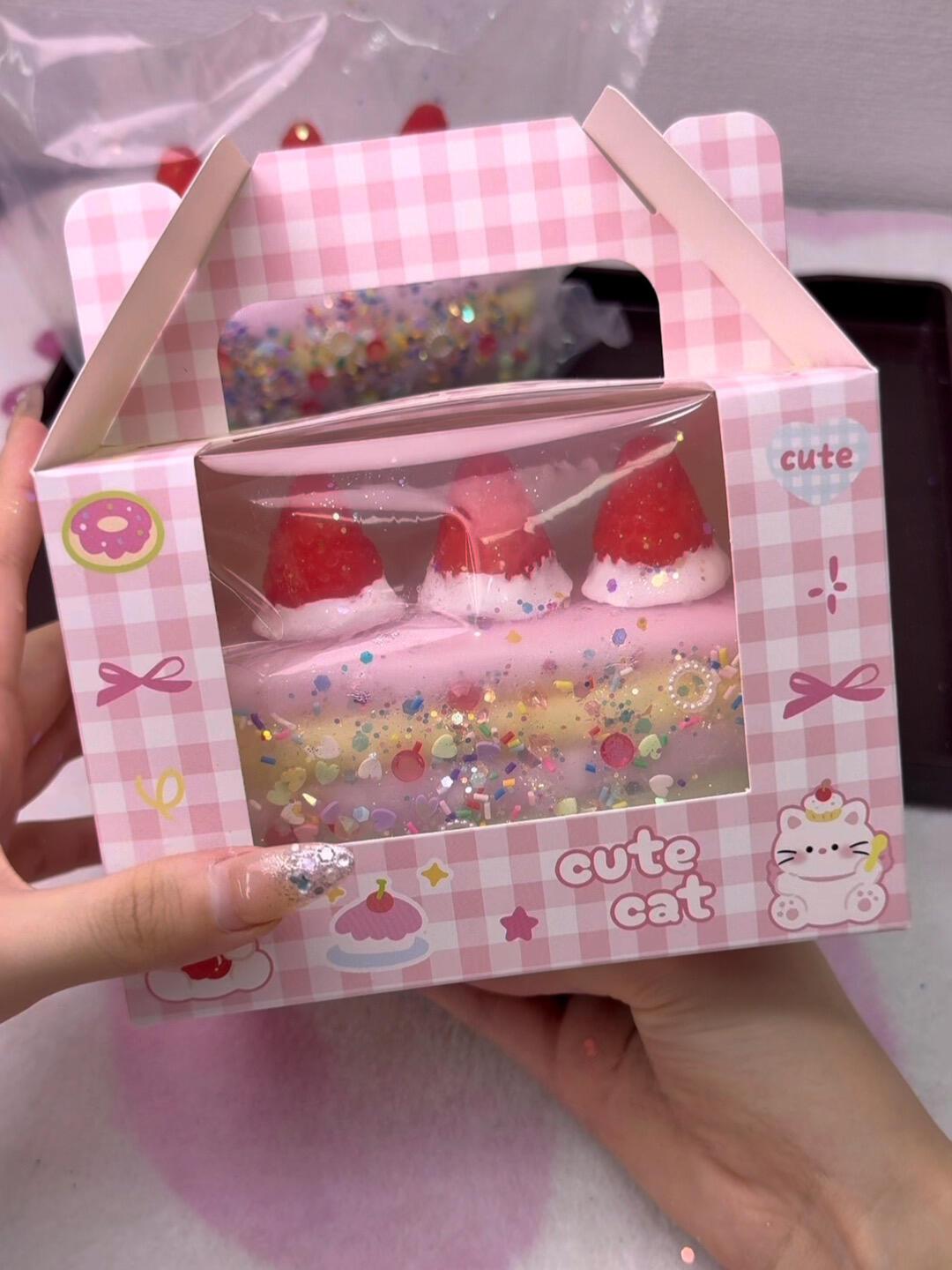 Crispy Stress Ball Fidget Squishy Toy --- Birthday Cake Series
