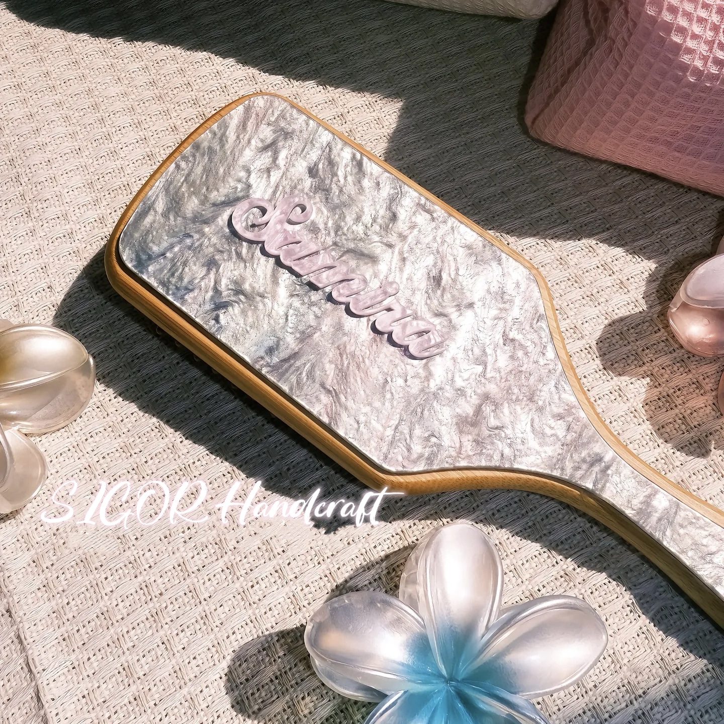 Aurora Glow Name Customization Detangling Brush Comb