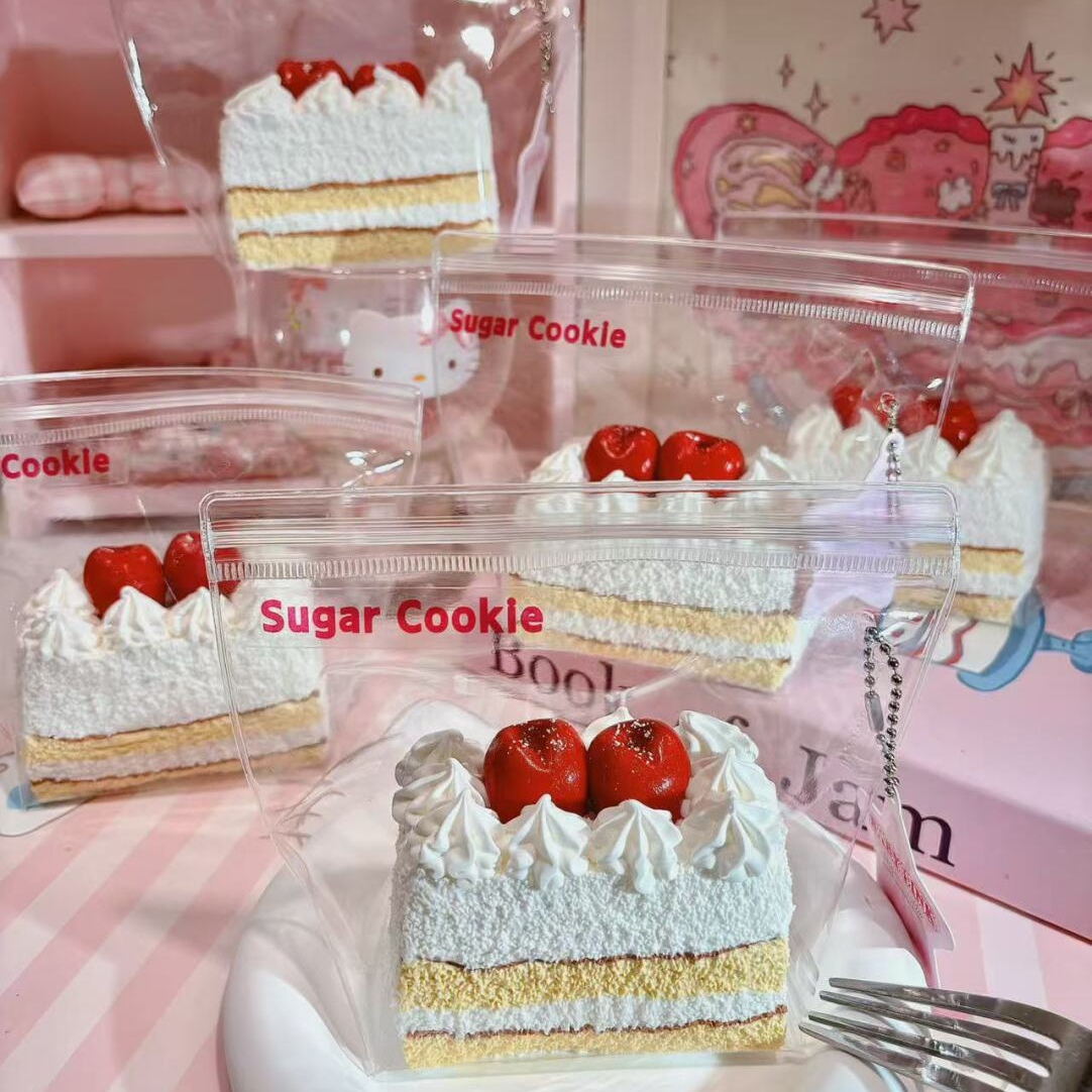 Pink Cream Strawberry Dessert Series — Slow Rising Squeezies Squishy Toys