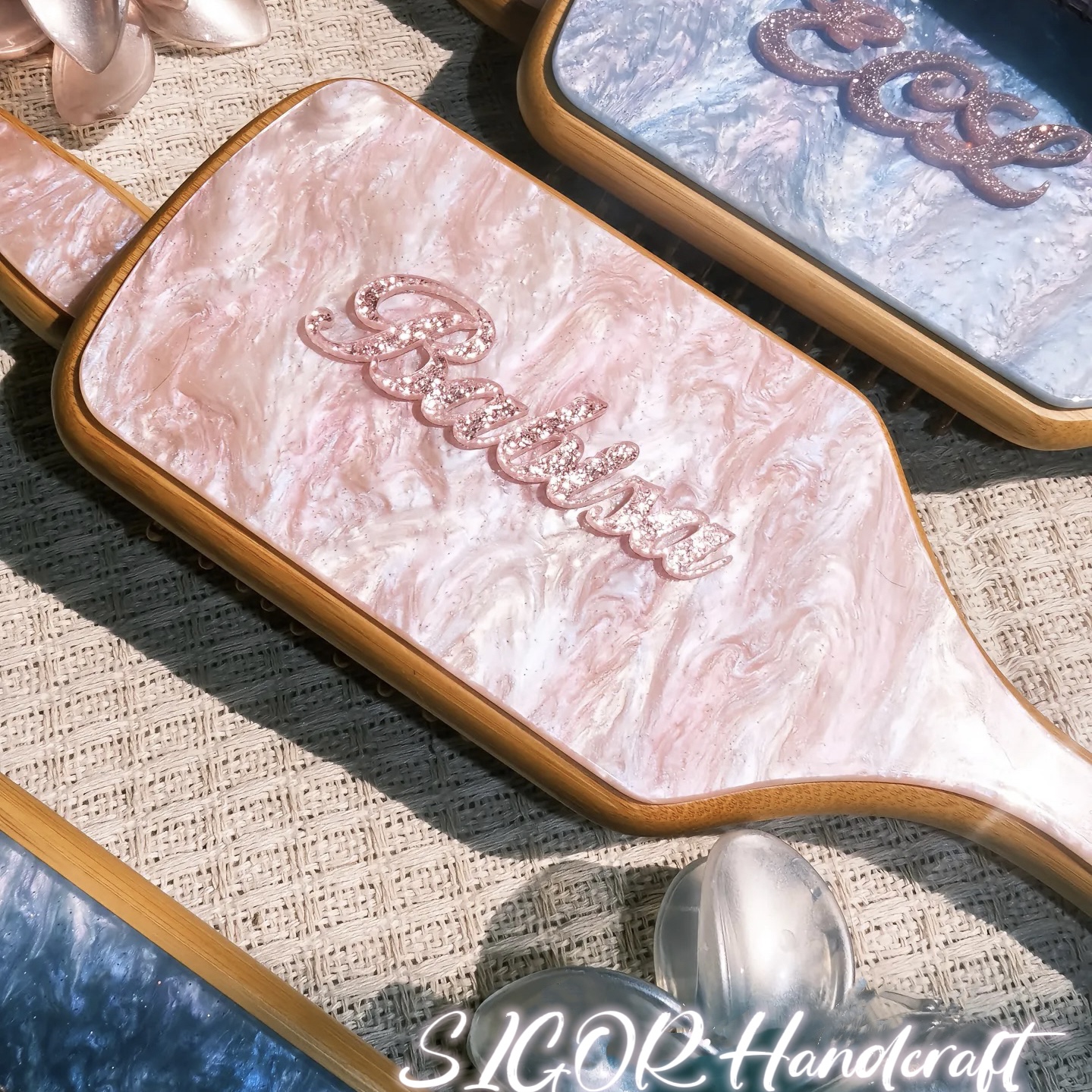 Aurora Glow Name Customization Detangling Brush Comb