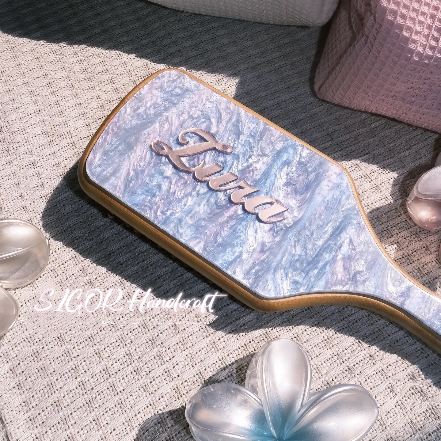 Aurora Glow Name Customization Detangling Brush Comb