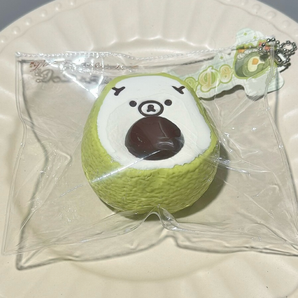 The Rilakkuma Pantry Squishy Food Fruit Keychain Collection