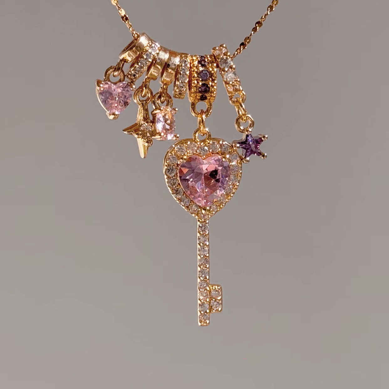 Love Letter Key Handmade Name Letter Necklace