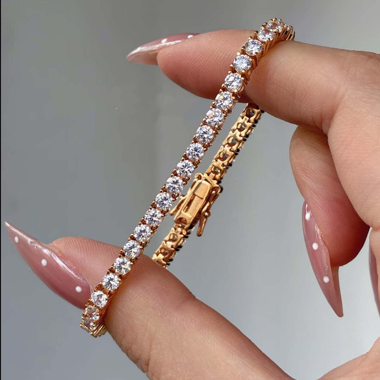 Classic Tennis Full Rhinestone Bracelet