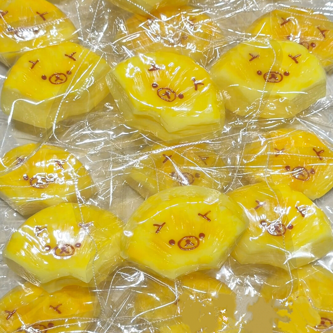 The Rilakkuma Pantry Squishy Food Fruit Keychain Collection