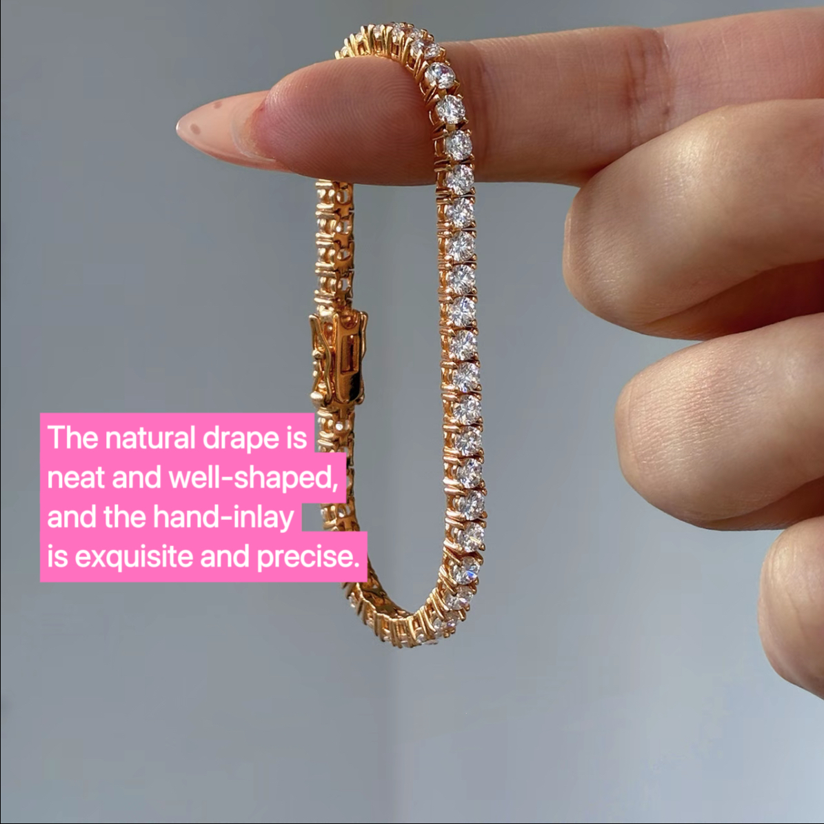 Classic Tennis Full Rhinestone Bracelet