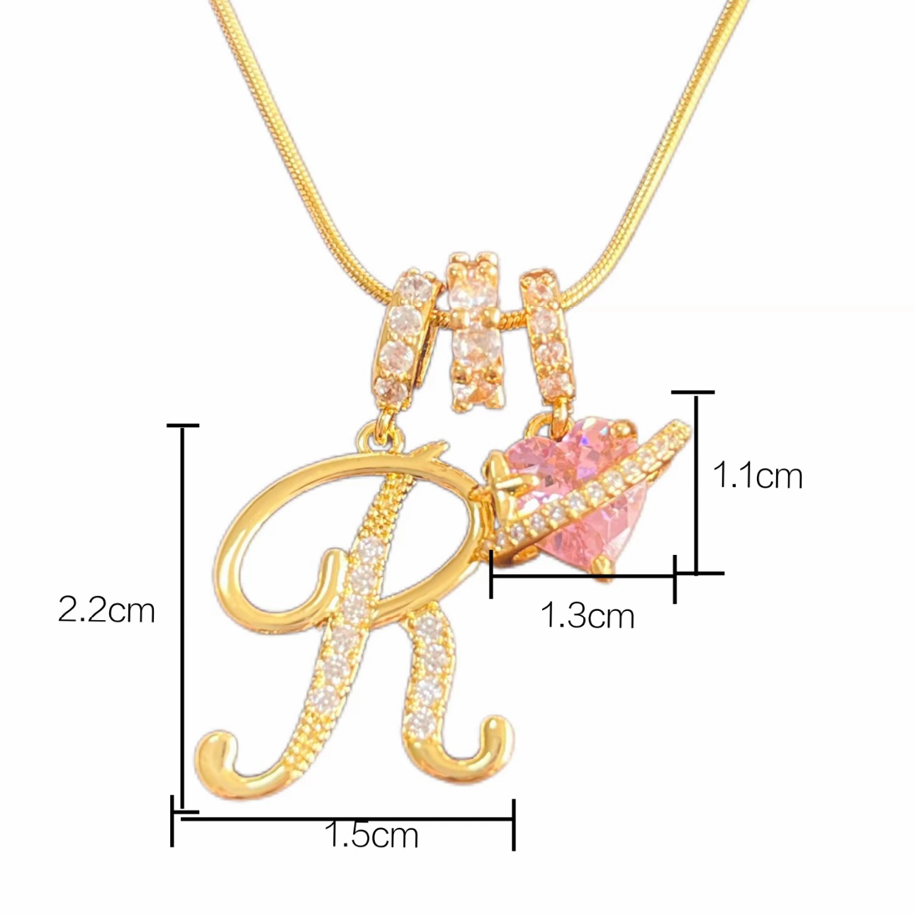 Friendship's Eternal Orbit Name Letters Necklace