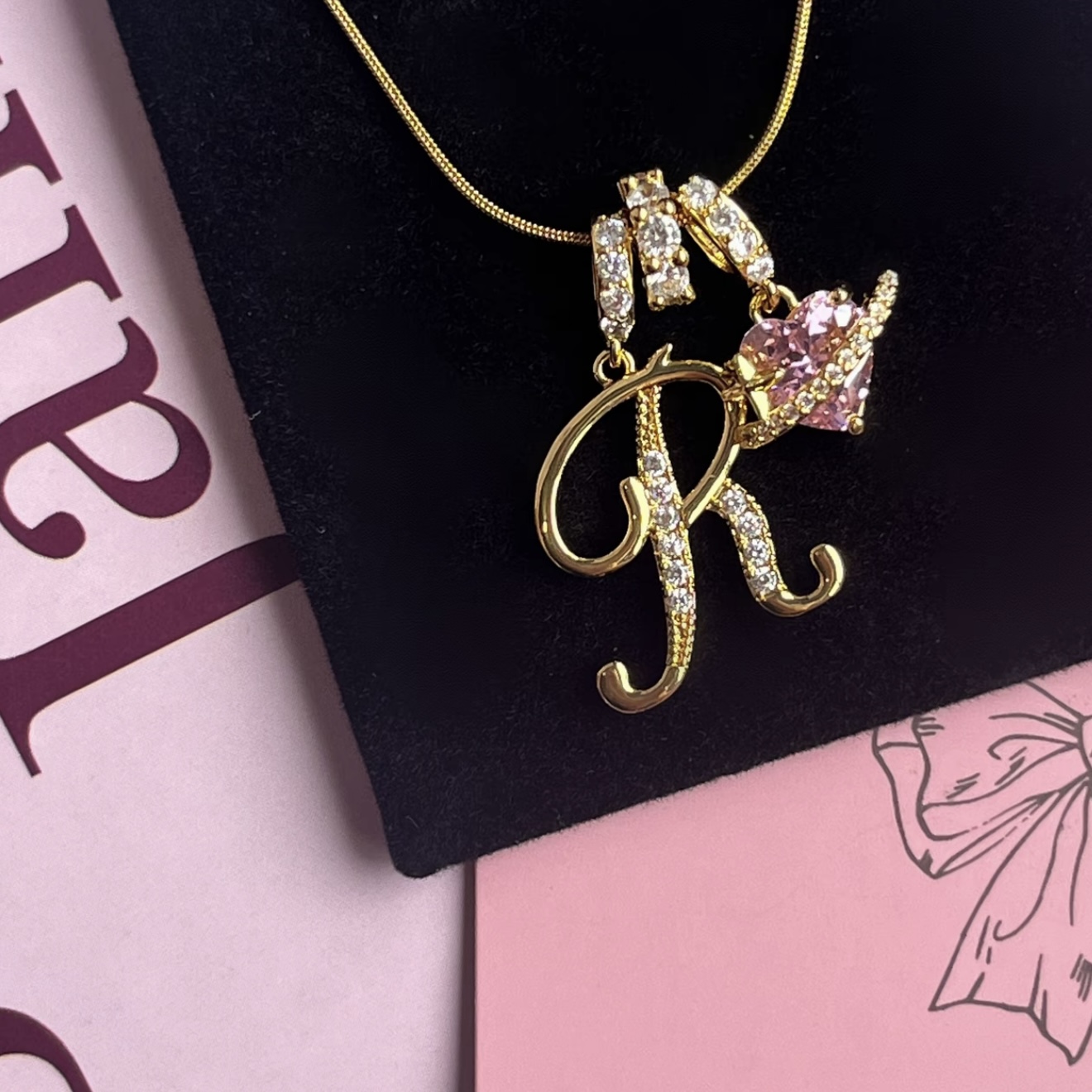 Friendship's Eternal Orbit Name Letters Necklace