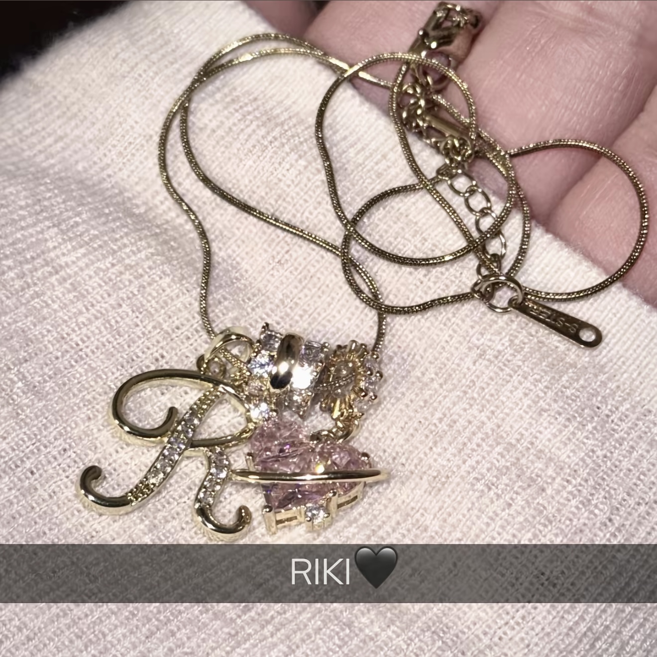 Friendship's Eternal Orbit Name Letters Necklace