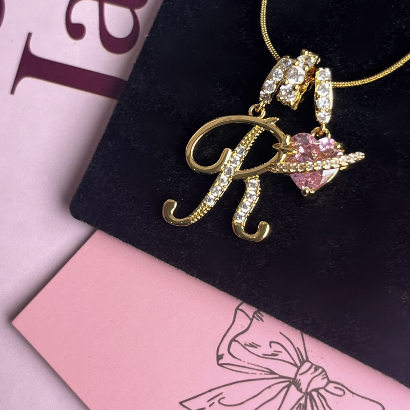 Friendship's Eternal Orbit Name Letters Necklace