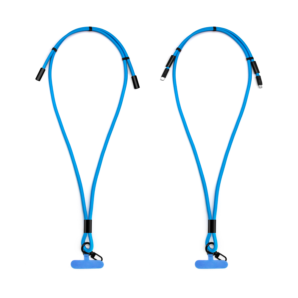 SIGOR Adjustable 2-in-1 Type-C Data Cable with Mobile Phone Lanyard