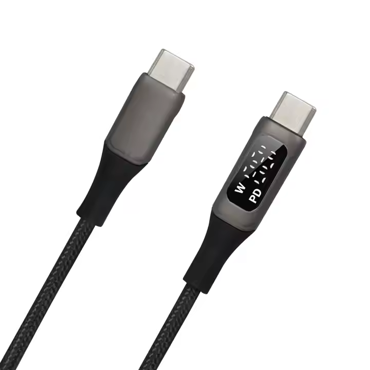 SIGOR Type C to Type C LED Display Charger Cable 100W PD