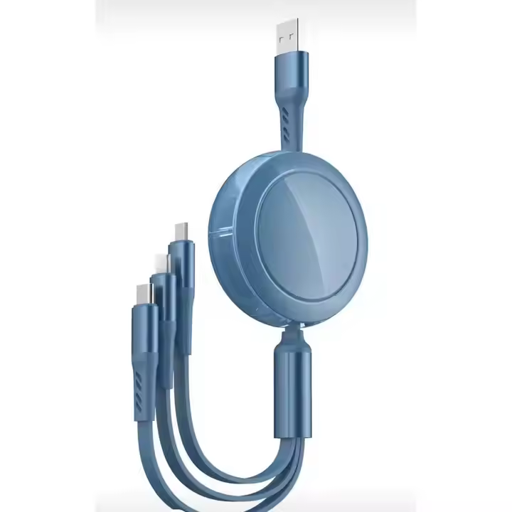 SIGOR Hot Selling Retractable USB-C Cable Charging Cord Portable 3 in 1 Data Cable