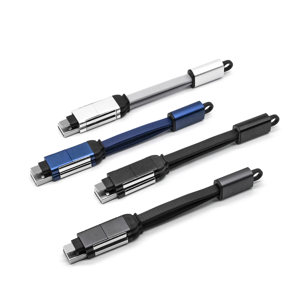 SIGOR Universal keychain USB data cable Type C 4 in 1 fast charging cable