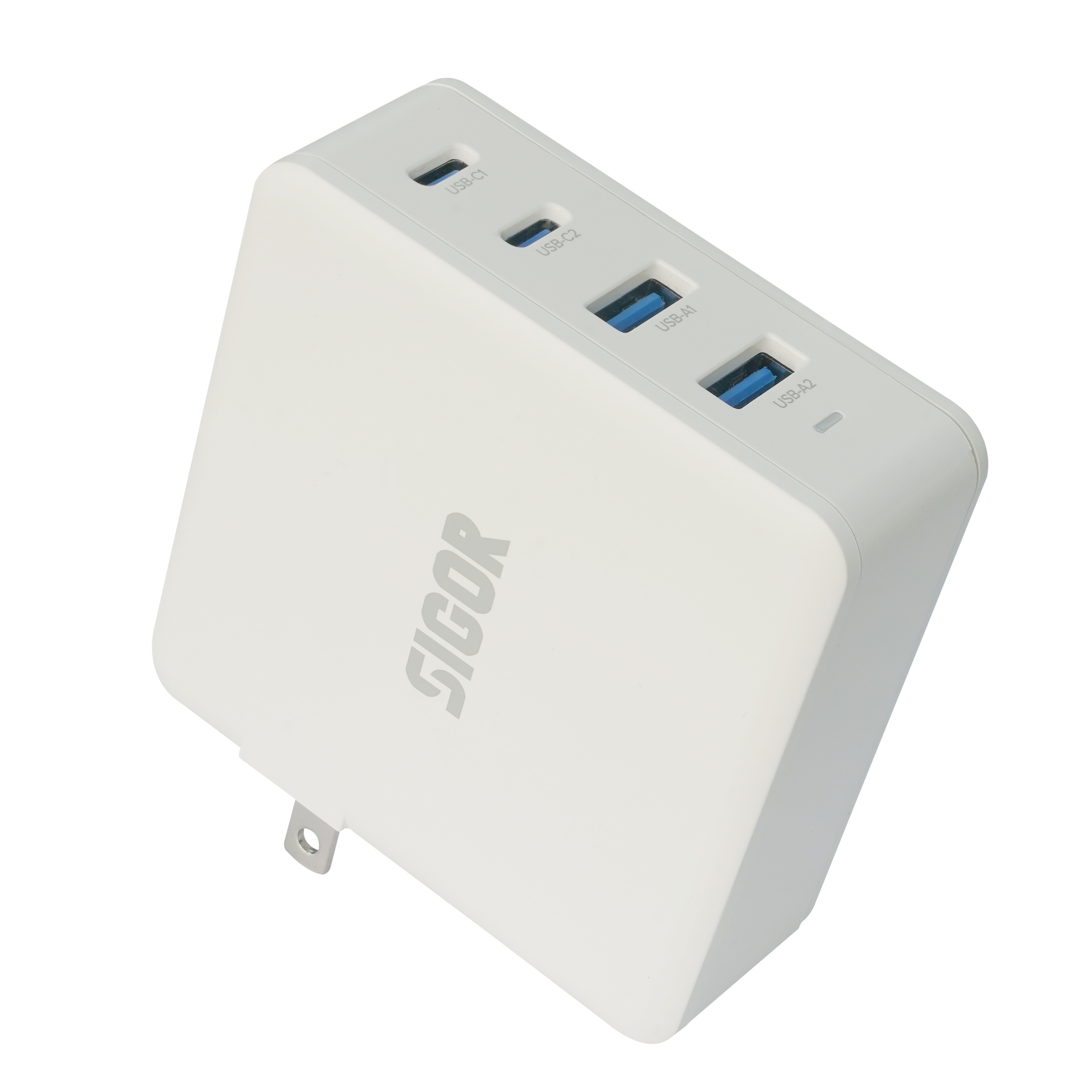 SIGOR 100W USB C Charger 4 Port GaN Wall Charger Block Compact Power Adapter