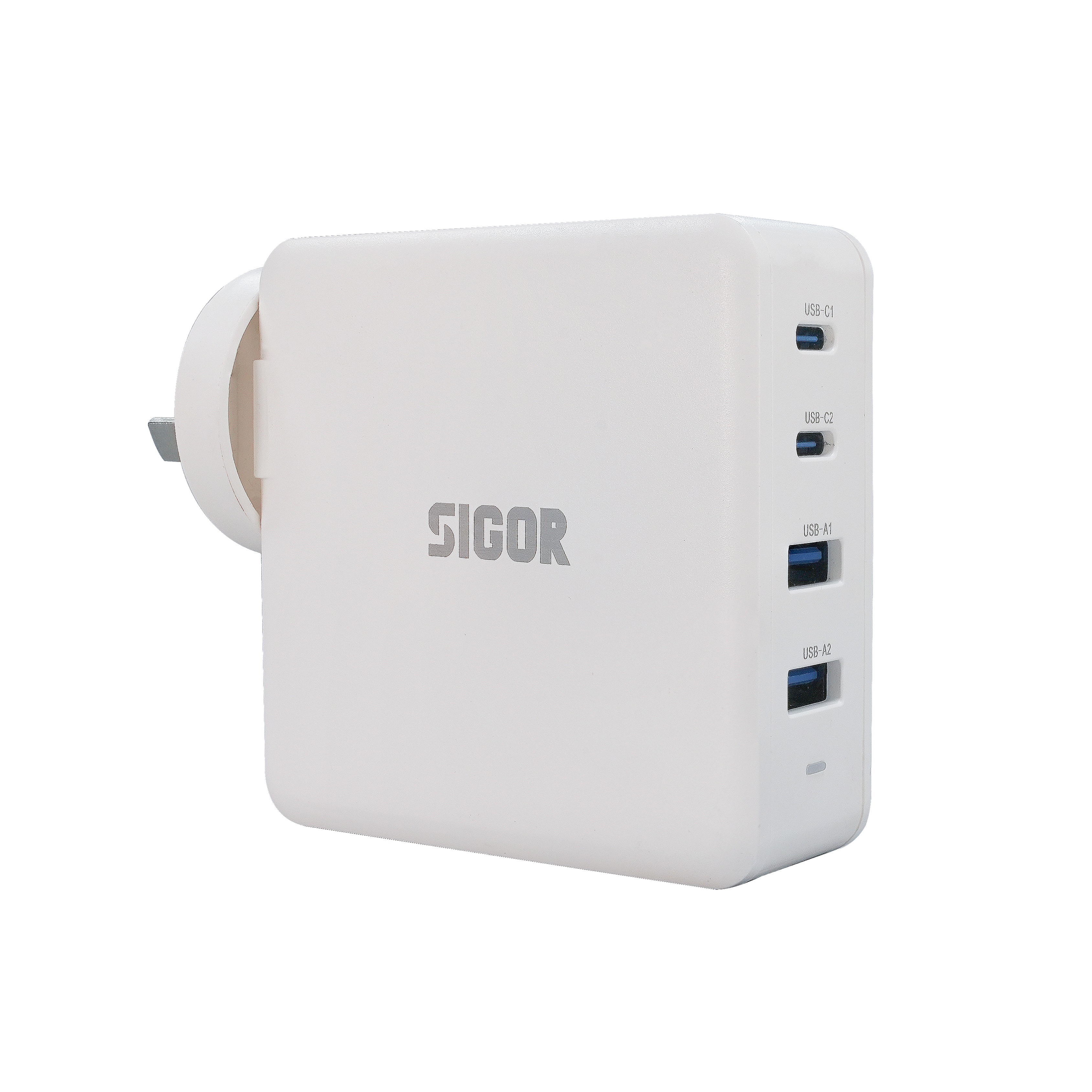 SIGOR 100W USB C Charger 4 Port PD Wall Charger Block Compact Power Adapter