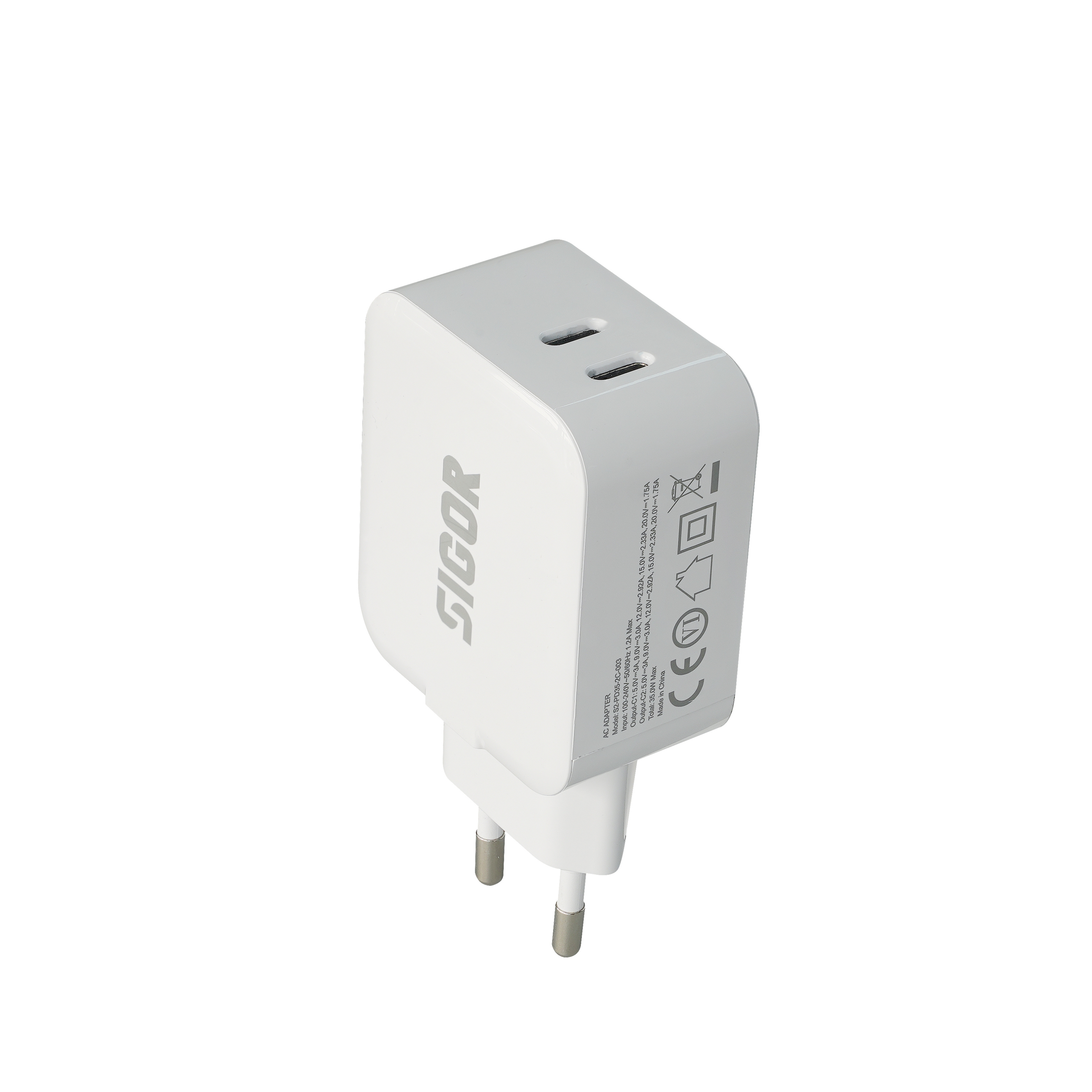 SIGOR Universal 35W Fast Charging phone charge USB Charger Adapter