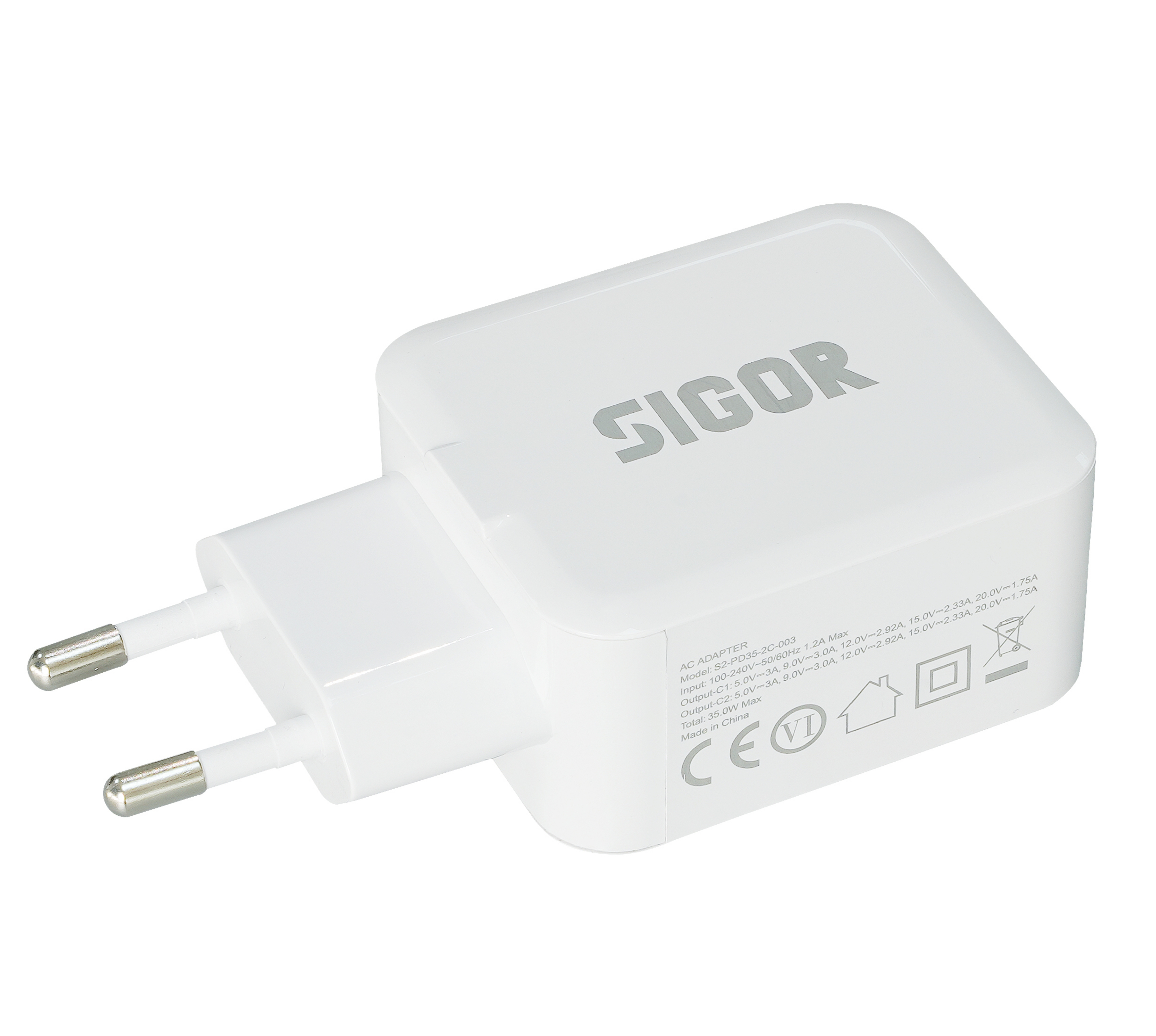 SIGOR Universal 35W Fast Charging phone charge USB Charger Adapter