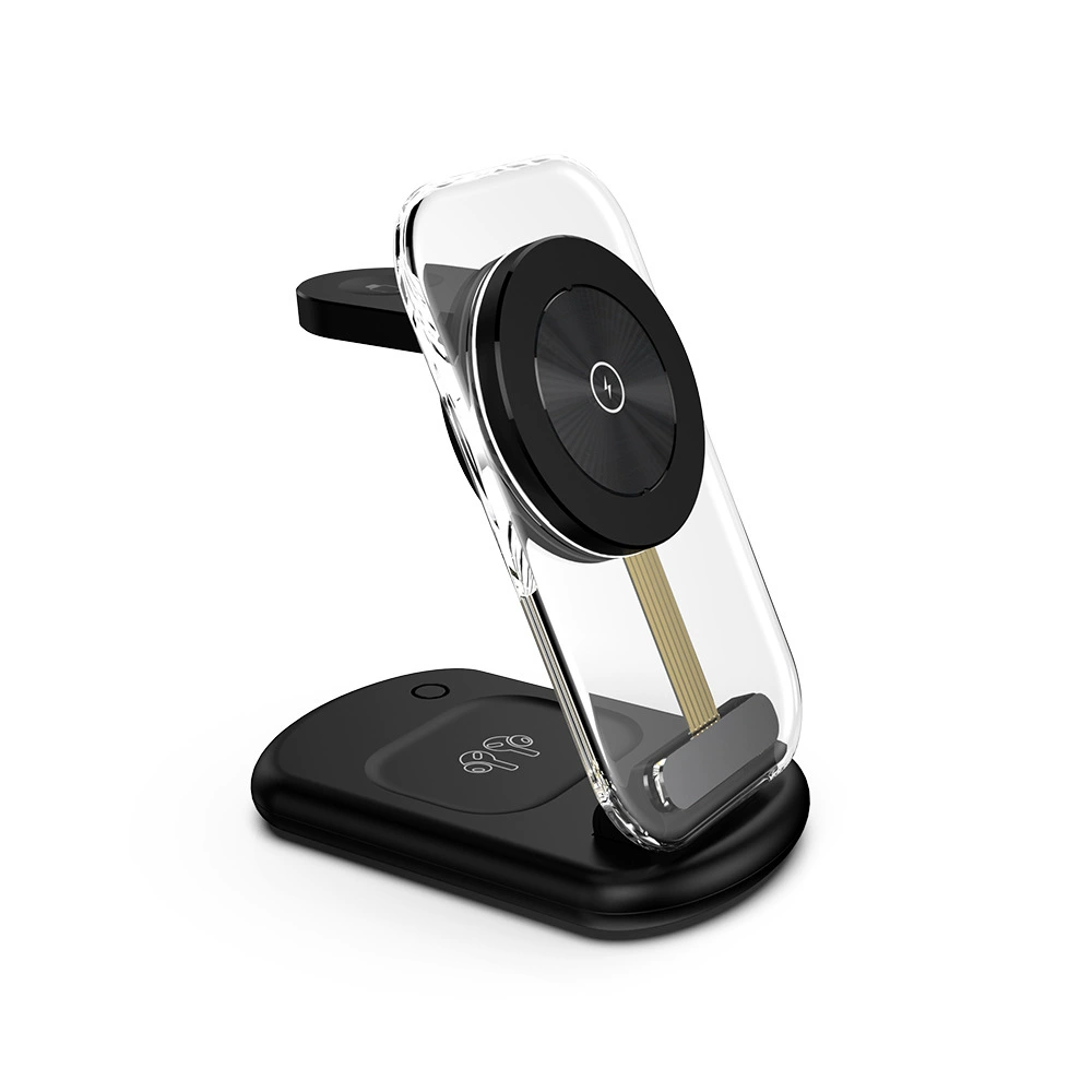 SIGOR New transparent foldable magnetic 3 in 1 wireless charger