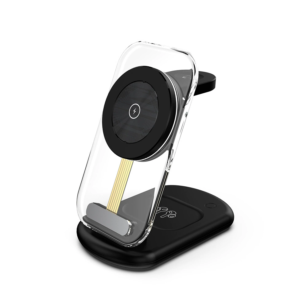 SIGOR New transparent foldable magnetic 3 in 1 wireless charger