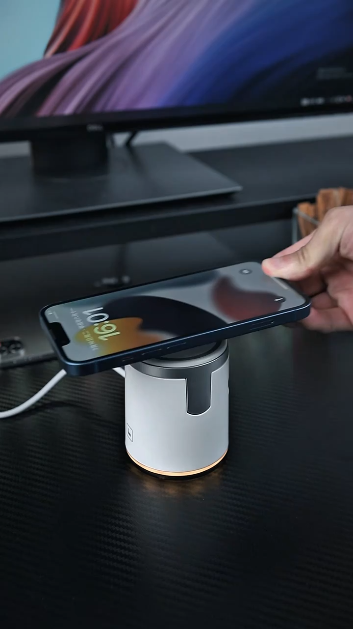 SIGOR 2025 New Qi2 Wireless Charger 3-in-1 Fast Charging Station Folding Holder