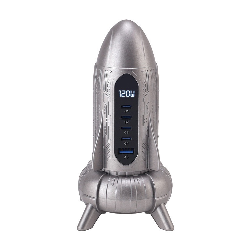 SIGOR 120W USB Charger Multiple Ports Cyberstyle Rocket PD 3.0 Quick Charger