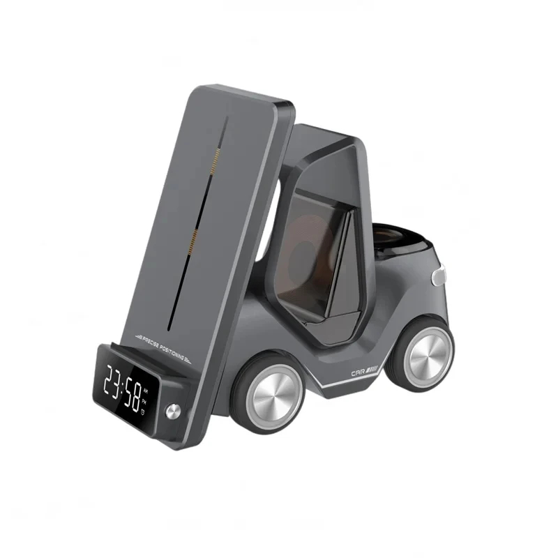 SIGOR 3 in 1 Forklift Design Wireless Charger Station 15W Fast Charging