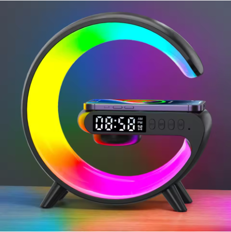 SIGOR Multifunction Bluetooth Speaker Night Light 15W Wireless Charger Stand