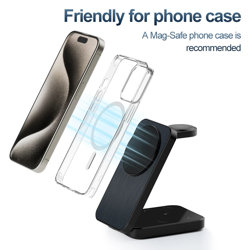 SIGOR New Arrivals Wireless Charging 3 in 1 Foldable Magnetic Multi-function Charger