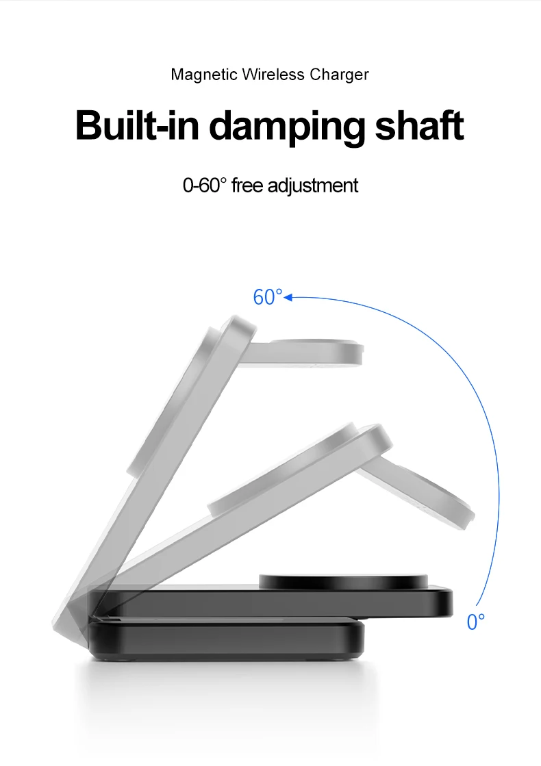 SIGOR New Arrivals Wireless Charging 3 in 1 Foldable Magnetic Multi-function Charger