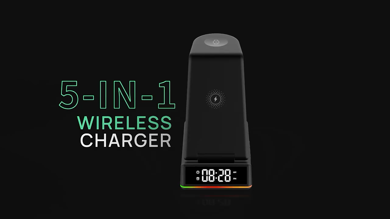 SIGOR 15W 3 in 1 Wireless Fast Charger Charging Folding Wireless Charger