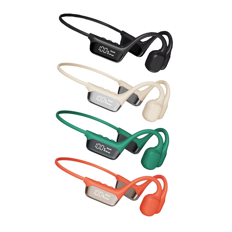 SIGOR New Display Bone Conduction Headphone Waterproof 5.3 Wireless Sports Headset