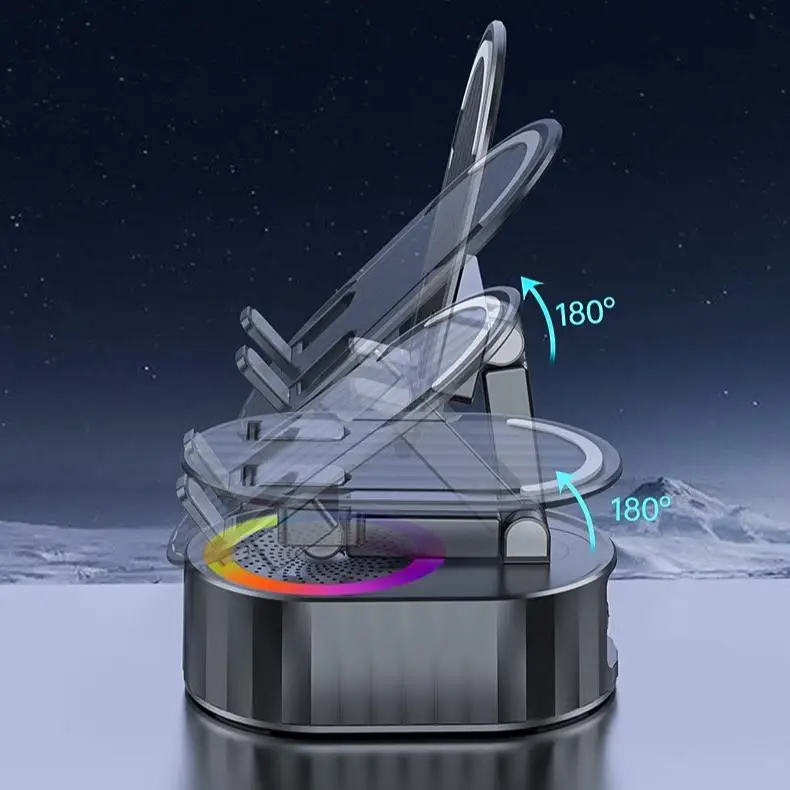 SIGOR 5-in-1 Cell Phone Stand Holder with Bluetooth/Induction Speaker