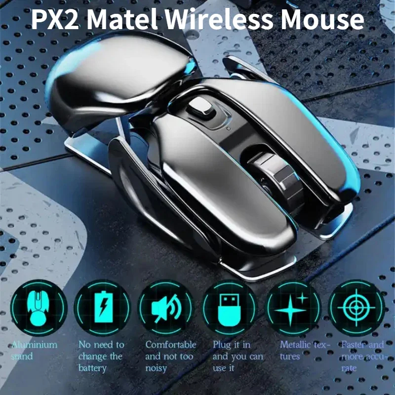 SIGOR Hot Selling New PX2 2.4G Rechargeable Mute 1600DPI Computer Mouse