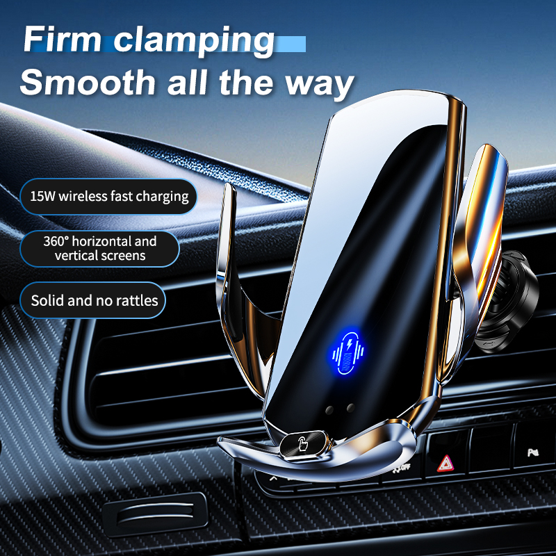 SIGOR 2025 15W Fast Charging Wireless Phone Holder with Automatic Sensor
