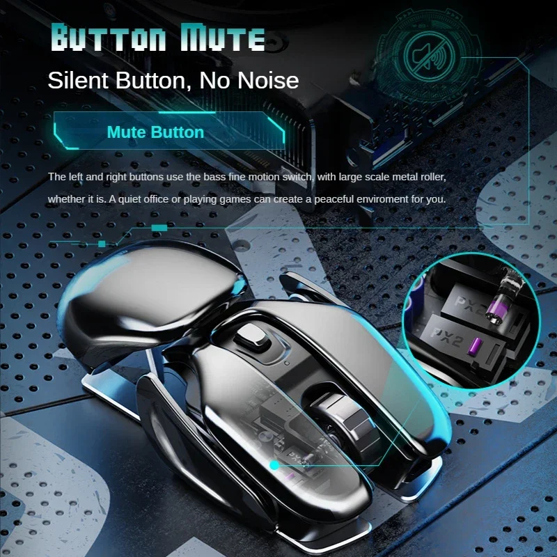 SIGOR Hot Selling New PX2 2.4G Rechargeable Mute 1600DPI Computer Mouse