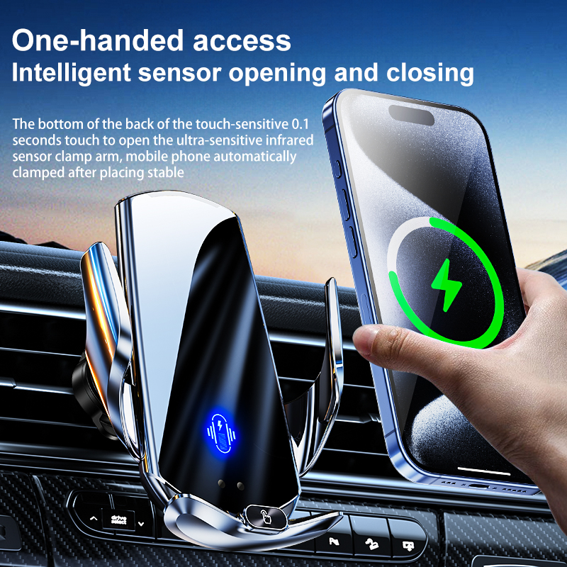 SIGOR 2025 15W Fast Charging Wireless Phone Holder with Automatic Sensor