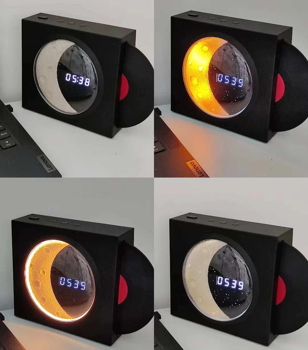 SIGOR 2025 NEW Atmosphere Night Light BT Speaker Portable Digital Clock