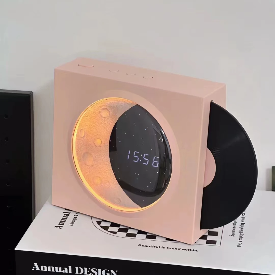 SIGOR 2025 NEW Atmosphere Night Light BT Speaker Portable Digital Clock