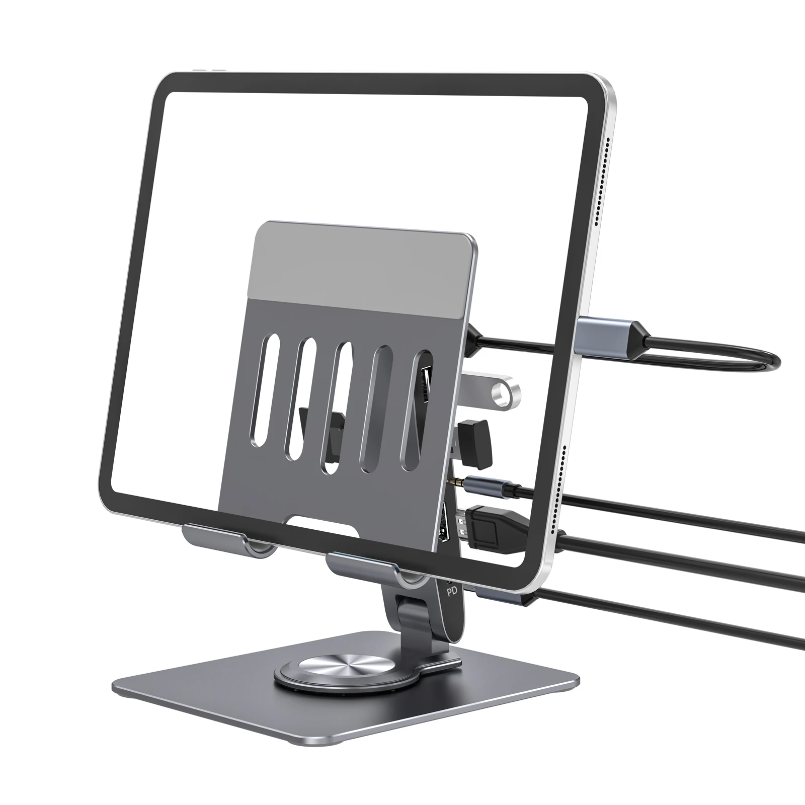 SIGOR 2025 Laptop Stand 7-in-1 USB Hub Type C Docking Station