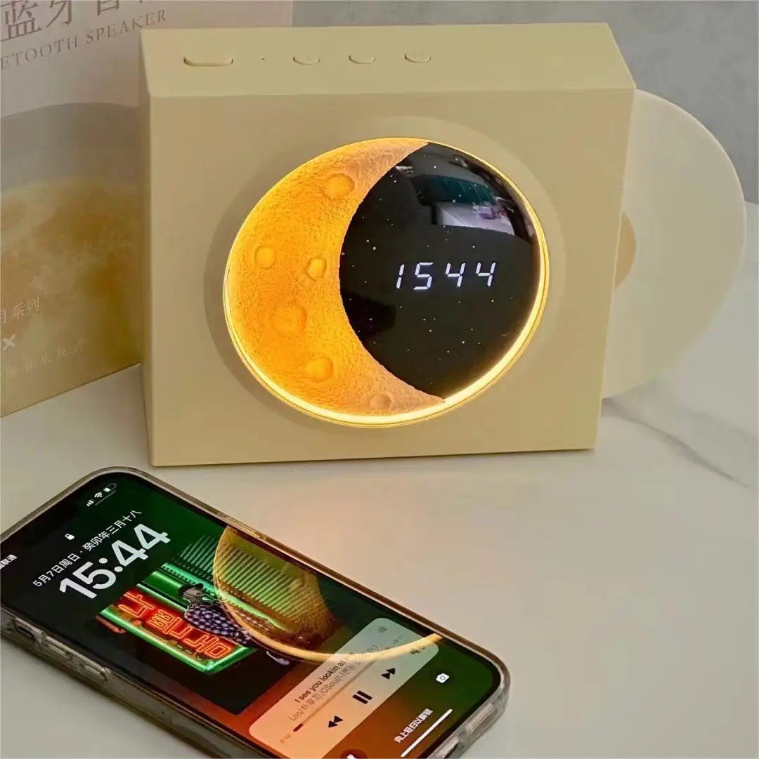 SIGOR 2025 NEW Atmosphere Night Light BT Speaker Portable Digital Clock