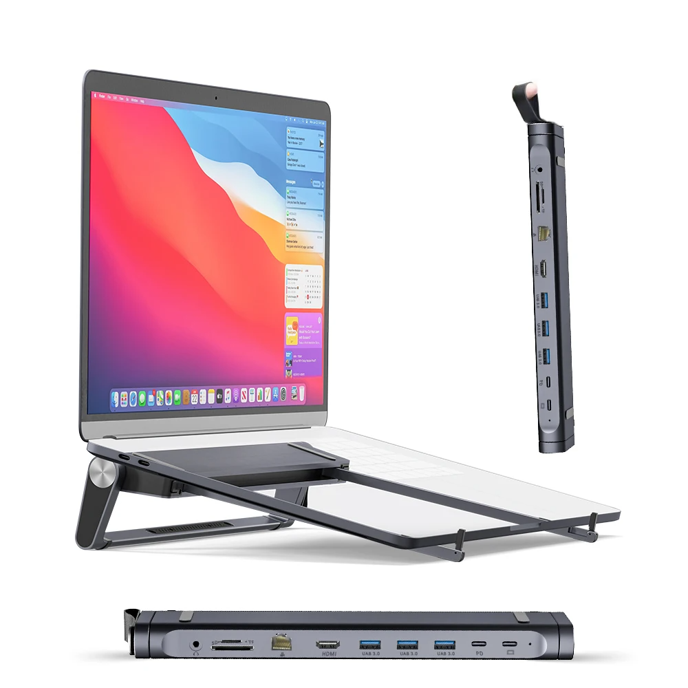 SIGOR 9-in-1 Laptop Docking Station Adapter Type-c USB Hub for ipad Pro